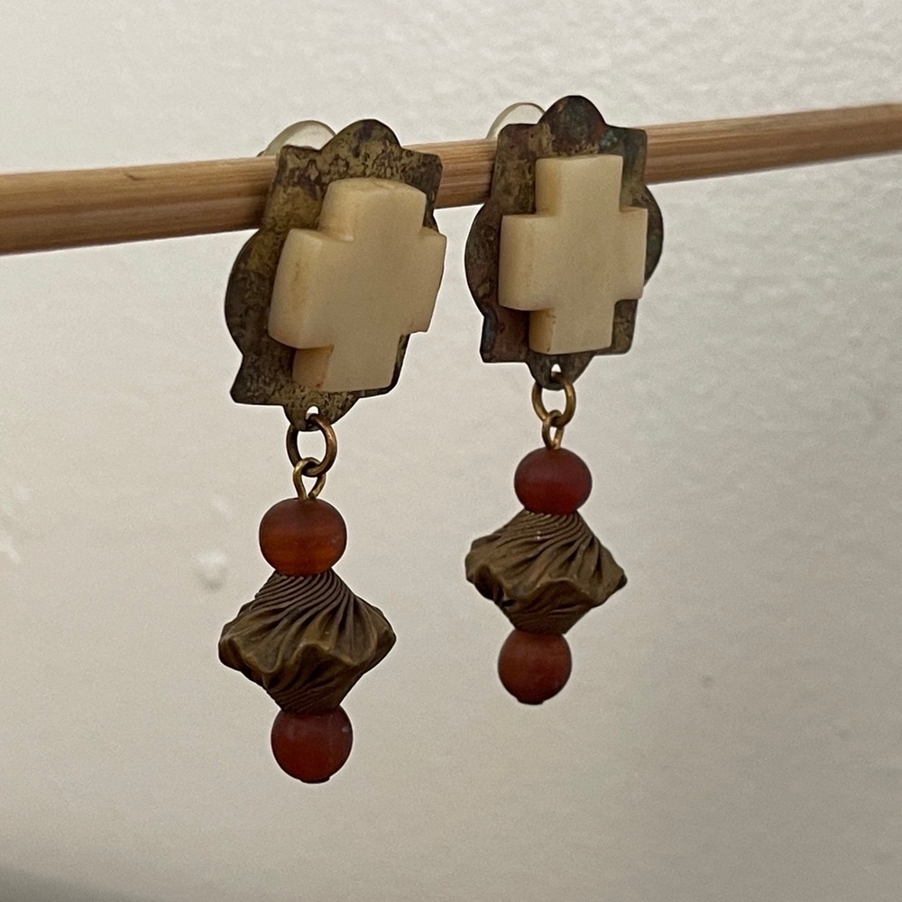 Vintage earrings by Jo Marz.